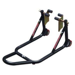 MotoGP 1 Piece Fork Fitment Front Track Paddock Stand – Black