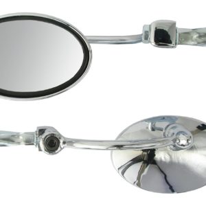 Bike It Highway Universal Chrome Bar End Mirrors
