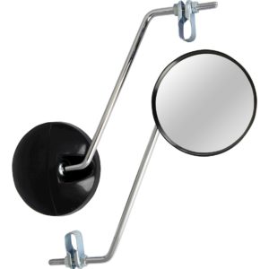 Bike It Universal Clamp On Moped Mirrors With 8mm Thread