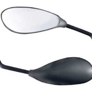 Bike It Black Universal Handlebar Fit F3 Mirrors With 10mm Thread
