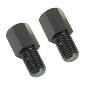 Bike It Black Mirror Adaptor To Convert Standard 10mm Thread To Reverse Thread