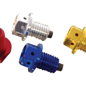 Bike It Magnetic Sump Plug Bolt with Oil Cleaning Magnet – M12 (12mm) 1.5 Pitch (Blue)