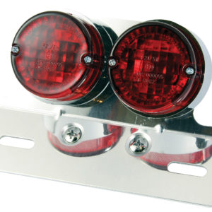Bike It Chrome Surround Twin Universal Rear Light