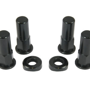 Bike It Black Rim Lock Nut Kit