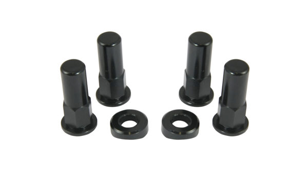 Bike It Black Rim Lock Nut Kit