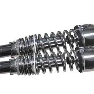 Bike It 335mm Eye To Eye Chrome Twin Shock Absorbers
