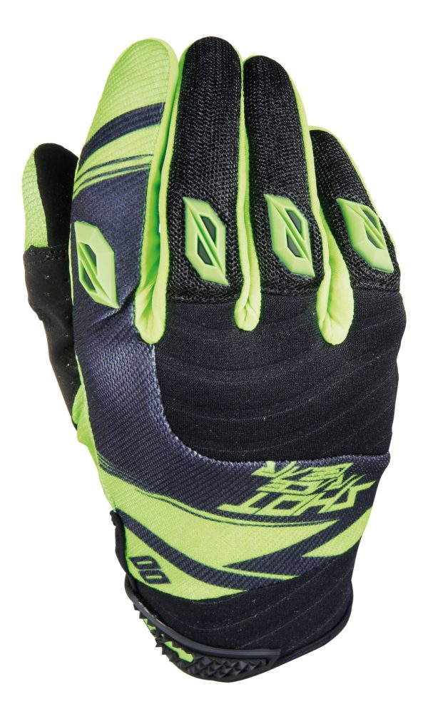 Shot Contact Claw Neon Green Adult Gloves - 8
