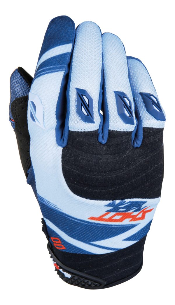 Shot Contact Claw Blue/Red Adult Gloves - 9