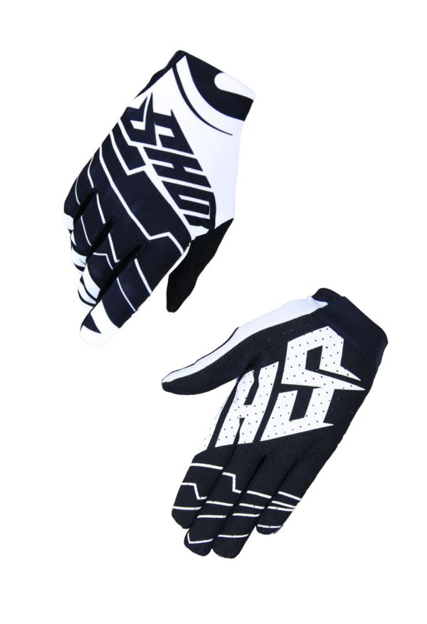 Shot Skin Black Adult Gloves - 8