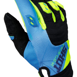 Shot Contact Infinite Blue/Neon Yellow Adult Gloves – 9