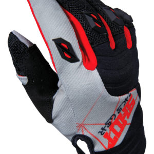 Shot Contact InfiniteGrey/Red Adult Gloves – 8