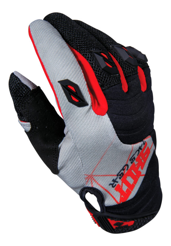 Shot Contact InfiniteGrey/Red Adult Gloves - 8