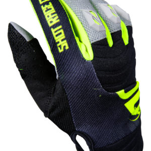 Shot Contact Venom Grey/Black Adult Gloves – 8