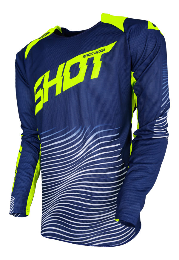 Shot Aerolite Optica Yellow Adults MX Jersey - Small