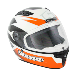 Stealth HD117 GP Replica Adult Full Face Helmet – Orange – Large