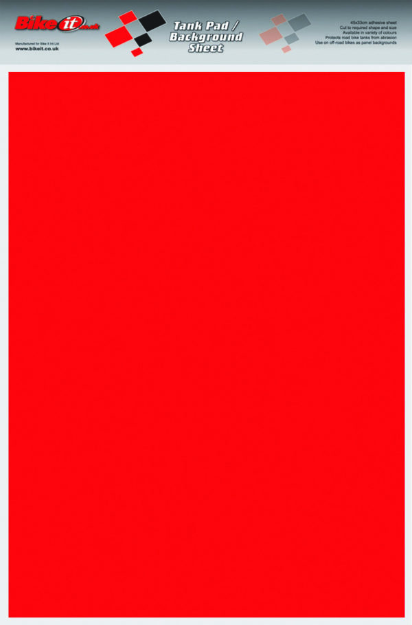 Bike It Red "Cut Your Own" Tank Pad