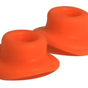 Bike It Rubber Valve Seals Orange (Pair)