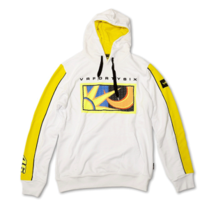 MotoGP Mens Fleece Hoodie Rossi #46 – White (Small)