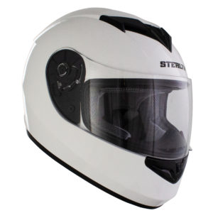Stealth Full Face Helmet V121 Gloss White – M