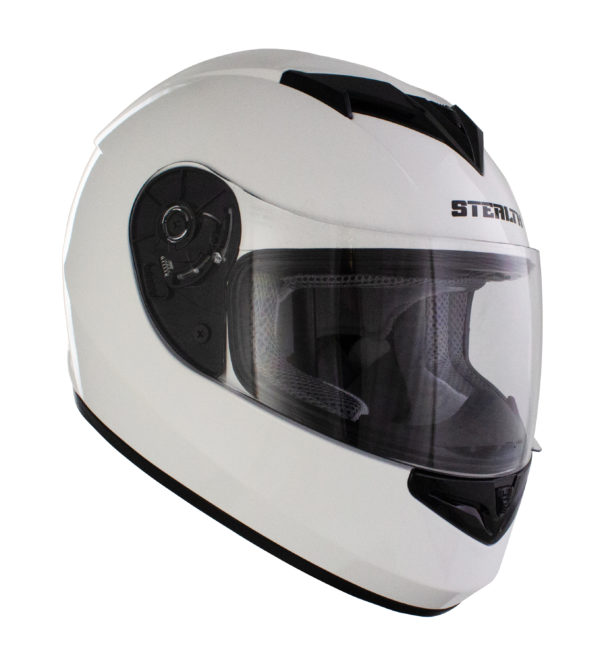 Stealth Full Face Helmet V121 Gloss White - M
