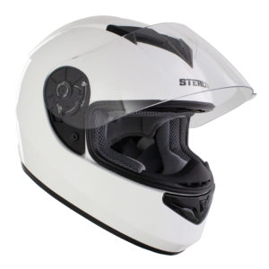 Stealth Full Face Helmet V121 Gloss White – M