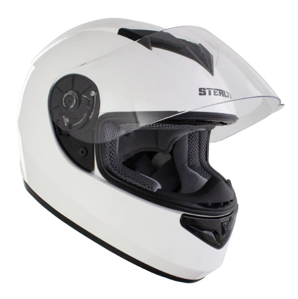 Stealth Full Face Helmet V121 Gloss White - M - Image 2