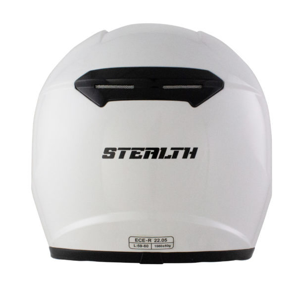 Stealth Full Face Helmet V121 Gloss White - M - Image 5