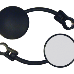 Bike It Left Hand Mini Folding Universal Round Mirror With 7/8in Bar Fitting