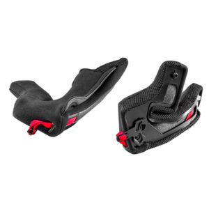 NOLAN N80-8 CHEEK PADS BLACK-RED