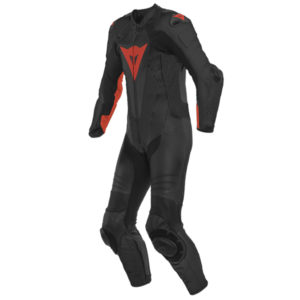 DAINESE LAGUNA SECA 5 1PC PF SUIT 628 BLACK/FLUO-RED