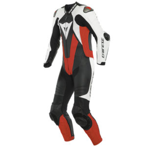 DAINESE LAGUNA SECA 5 1PC PF SUIT 628 BLACK/FLUO-RED