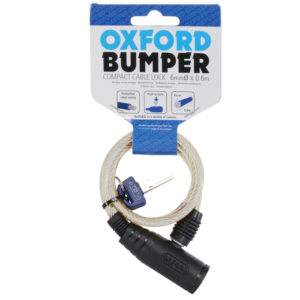 Oxford Bumper Cable Lock Clear 6mm x 600mm