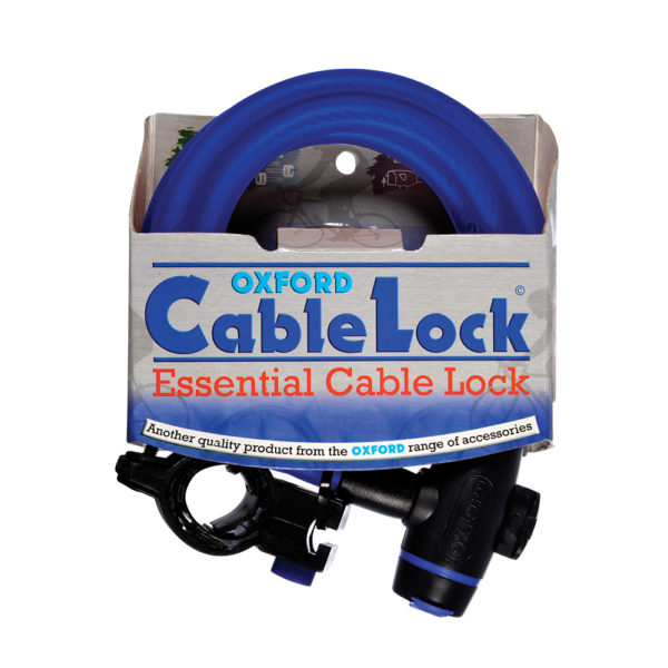 Oxford Cable Lock 12mm x 1800mm Blue