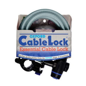 Oxford Cable Lock 12mm x 1800mm Clear