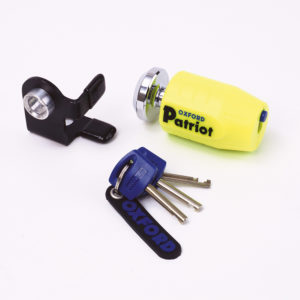 Oxford Patriot 14mm Pin Disc Lock Yellow