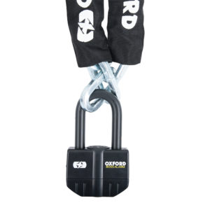 Oxford Boss Alarm 16mm Black + 12mm x 2.0m Chain